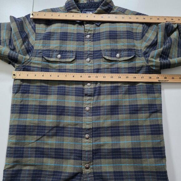 North Face Quilted Overshirt Mens S Plaid Shacket Outdoor Preppy Upcycle FLAW - Picture 4 of 16